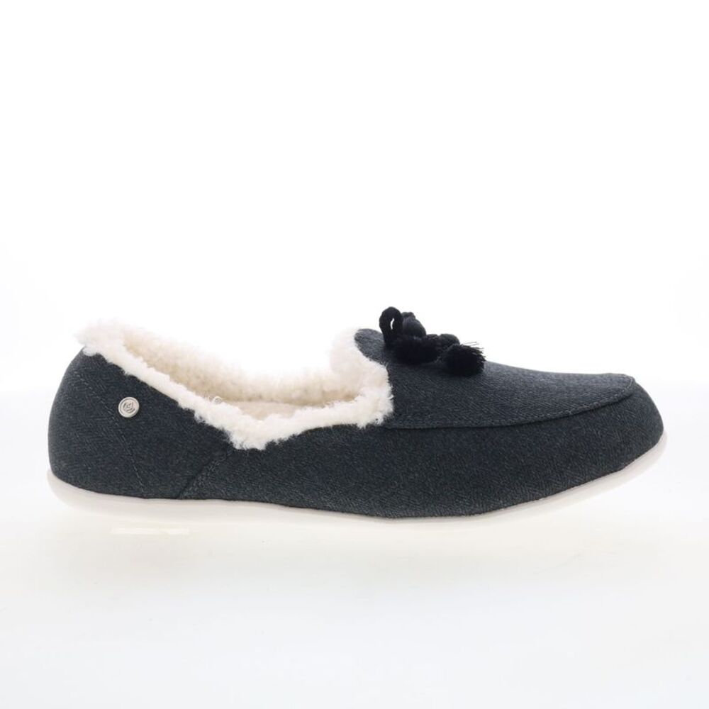 Spenco Womens Fireside Slipper Black Shoes (NWT)